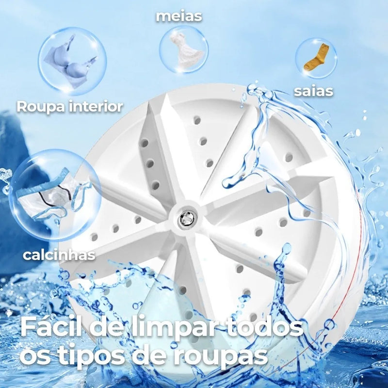 Máquina de lavar roupa portátil - Perfect Home - roupas íntimas meias pano de chão em balde turbina para lavar louça portátil USB ideal para viagens ou uso em casa