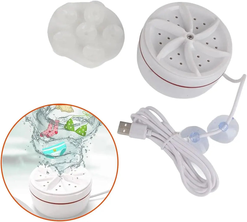 Máquina de lavar roupa portátil - Perfect Home - roupas íntimas meias pano de chão em balde turbina para lavar louça portátil USB ideal para viagens ou uso em casa