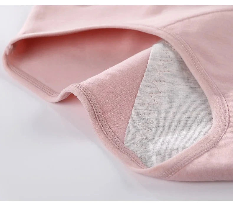 3PCS/kit Calcinha Absorvente Menstrual - SuperCare - à prova de vazamento com absorção de água 95% algodão respirável amiga da saúde e do meio ambiente