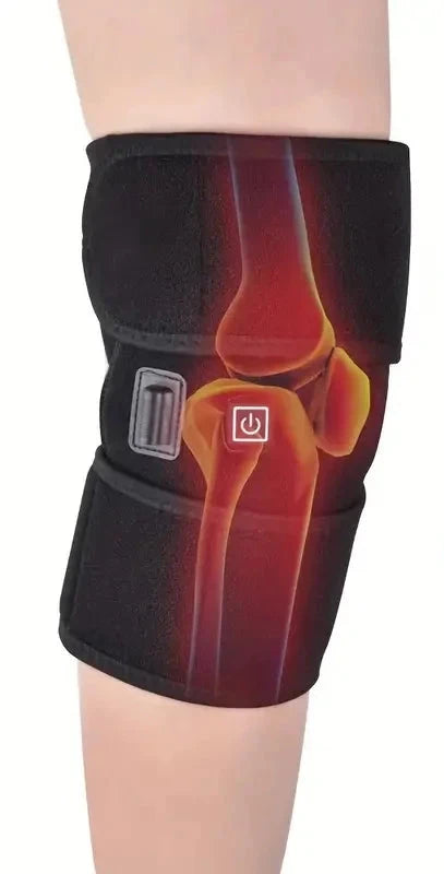 Joelheira com aquecimento elétrico Infravermelho e USB - SuperCare- para alívio de problemas nas articulações e artrite