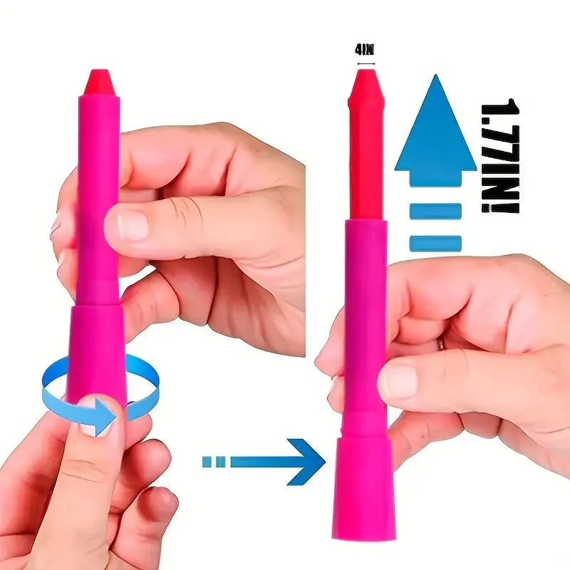 Kit Canetas Neon brilha sob luz UV - Veronni - para rosto e corpo ideal para Carnaval, Halloween, Festas a fantasia