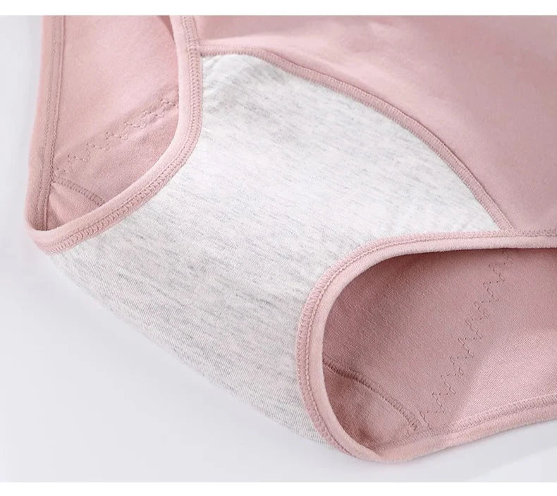 3PCS/kit Calcinha Absorvente Menstrual - SuperCare - à prova de vazamento com absorção de água 95% algodão respirável amiga da saúde e do meio ambiente